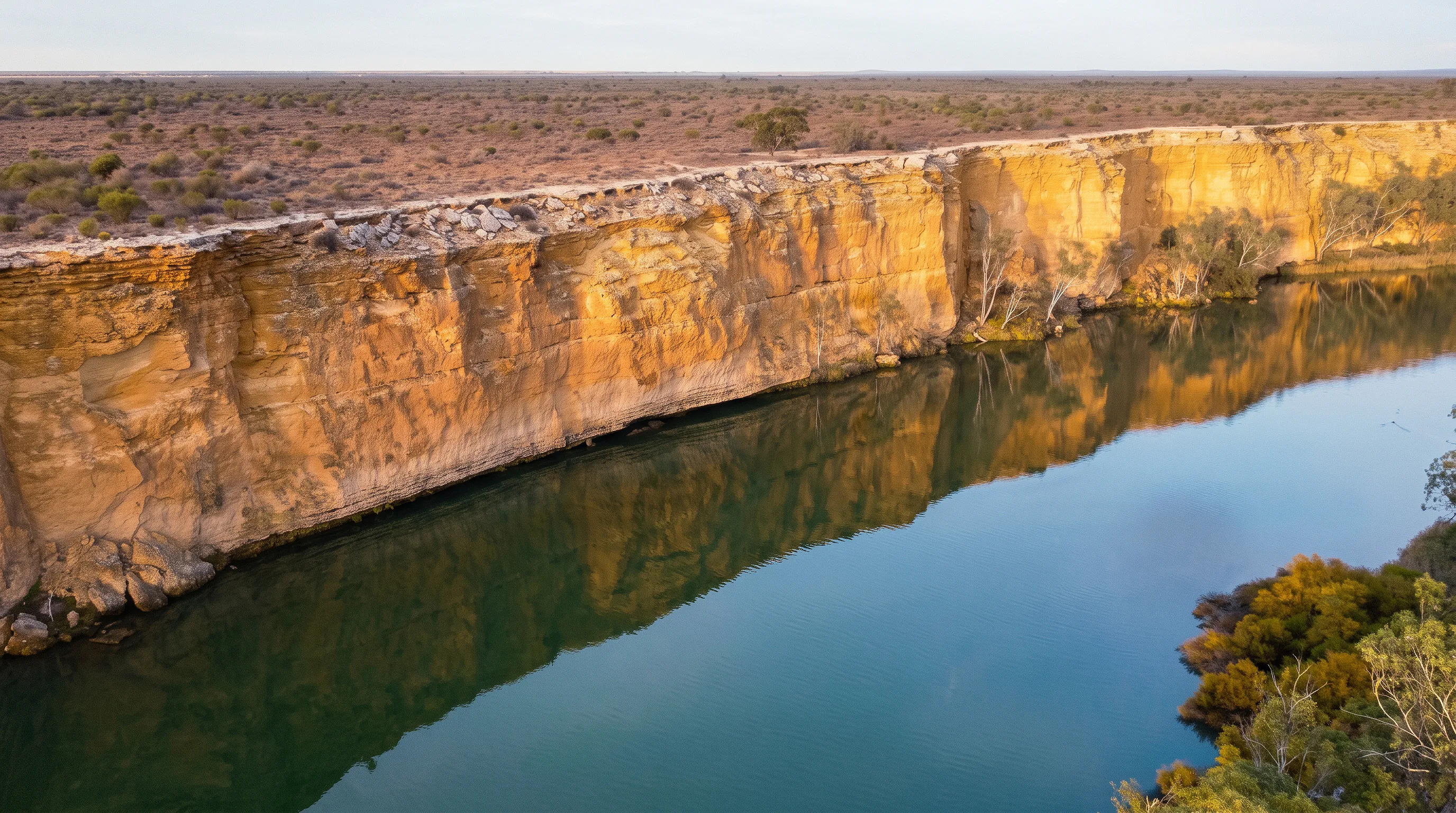 Murray River Limestone retaining wall blocks installed on site